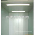 Single door open car elevator with machine room